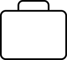 Briefcase line icon. Case icon set. Bag line icon vector