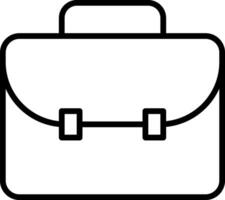 Briefcase line icon. Case icon set. Bag line icon vector