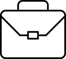 Briefcase line icon. Case icon set. Bag line icon vector