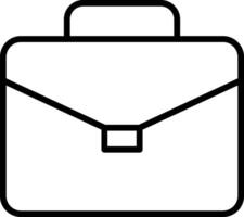 Briefcase line icon. Case icon set. Bag line icon vector