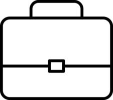 Briefcase line icon. Case icon set. Bag line icon vector