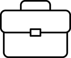 Briefcase line icon. Case icon set. Bag line icon vector