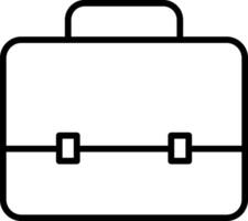 Briefcase line icon. Case icon set. Bag line icon vector