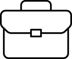 Briefcase line icon. Case icon set. Bag line icon vector