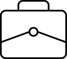 Briefcase line icon. Case icon set. Bag line icon vector