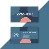 Print Creative flat business card template design. vector