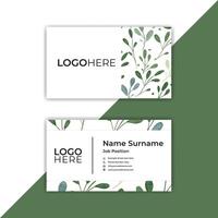 Print Modern abstract business card design template. vector