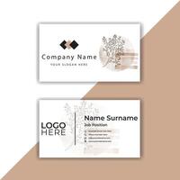 Print Modern abstract business card design template. vector