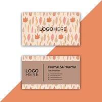 Print Modern abstract business card design template. vector