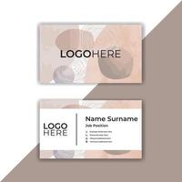 Print Modern abstract business card design template. vector