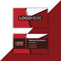 Print Creative flat business card template design. vector
