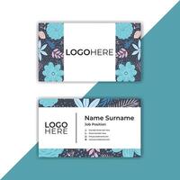 Print Modern abstract business card design template. vector