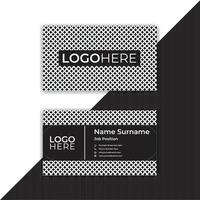 Print Creative flat business card template design. vector