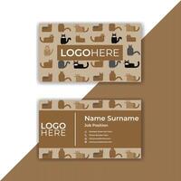 Print Modern abstract business card design template. vector
