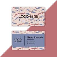 Print Modern abstract business card design template. vector