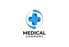 medical cross logo design inspiration illustration vector