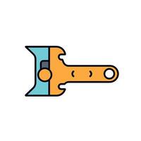 Minimalistic Line Art of a Cartoon Tool vector