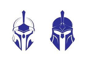 Futuristic Warrior Helmets Duo Showing Sci-Fi Iconic Design vector