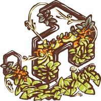 Share and Sharing Arrow Icon with floral elements vector