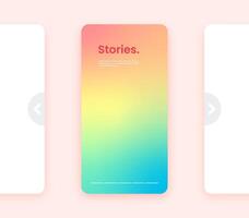 Colorful gradient vertical background. Fluid banner template illustration. Abstract background. vector