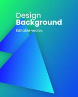 Simple colorful gradient background. Social media template illustration. vector