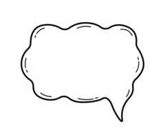 Speech bubbles doodle icon. illustration for conceptual design. vector