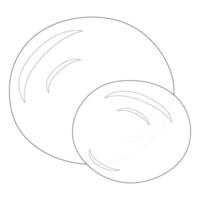 illustration of water bubbles for coloring pages. Perfect for summer-themed designs, educational materials, and creative projects. vector