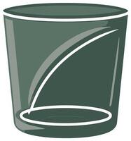 Ocean glass of drinks isolated illustration vector