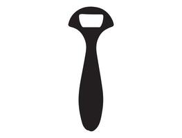 Bottle opener silhouette vector