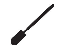 Digging tool silhouette on white background vector