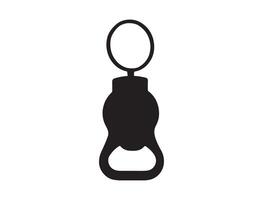 Bottle opener silhouette vector