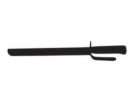 Digging tool silhouette on white background vector