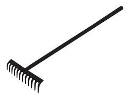 Digging tool silhouette on white background vector