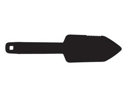 Digging tool silhouette on white background vector