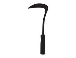 Digging tool silhouette on white background vector