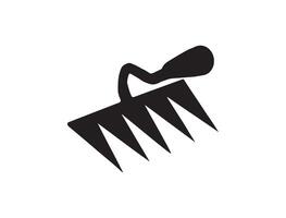 Digging tool silhouette on white background vector