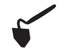 Digging tool silhouette on white background vector