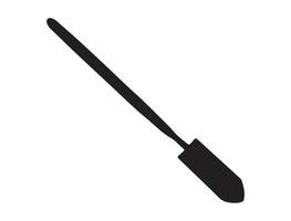 Digging tool silhouette on white background vector