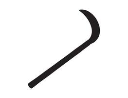 Digging tool silhouette on white background vector