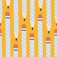 Seamless pattern with pencil, repeat pattern. Design for education, school projects, packaging, stationery decorative vector