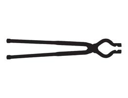 Blacksmith tool silhouette on white background vector