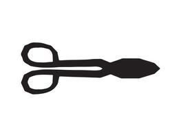 Blacksmith tool silhouette on white background vector