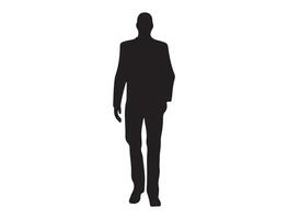 Mannequin silhouette on white background vector