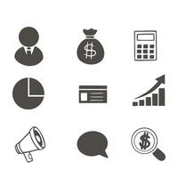 marketing elements in flat style set vector