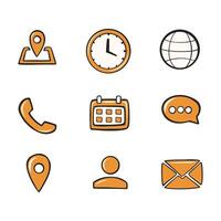 marketing elements in flat style set vector