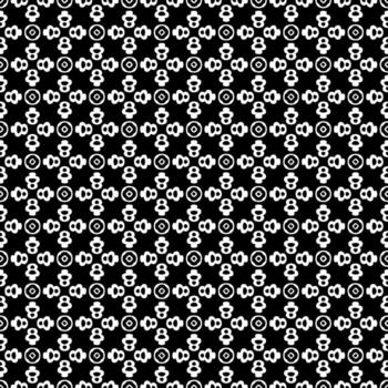 Black and white seamless abstract pattern. Background and backdrop. Grayscale ornamental design. vector