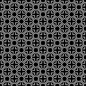 Black and white seamless abstract pattern. Background and backdrop. Grayscale ornamental design. vector