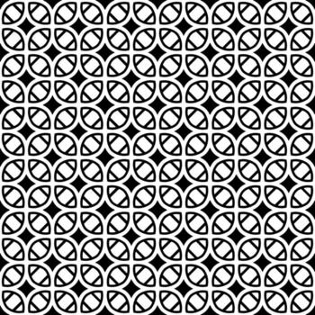 Black and white seamless abstract pattern. Background and backdrop. Grayscale ornamental design. vector