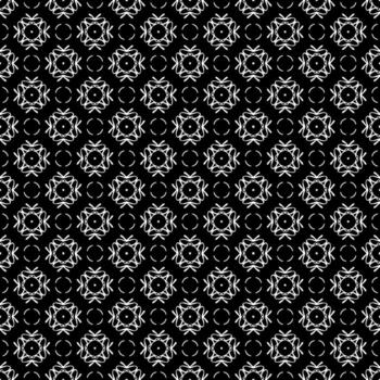 Black and white seamless abstract pattern. Background and backdrop. Grayscale ornamental design. vector