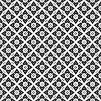 Black and white seamless abstract pattern. Background and backdrop. Grayscale ornamental design. vector